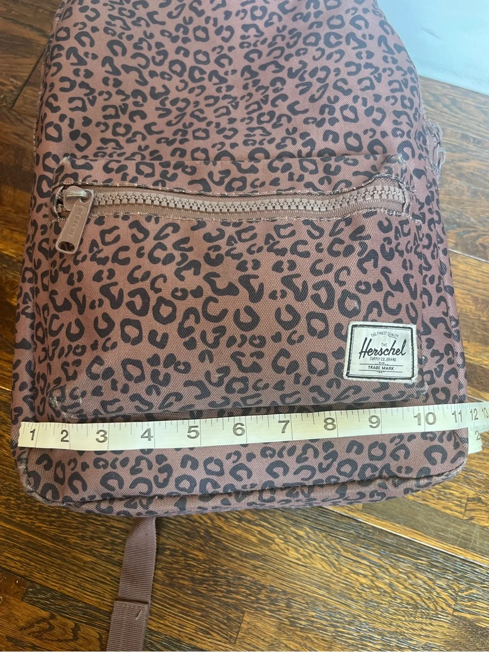 Herschel Leopard Print Backpack — brown & black